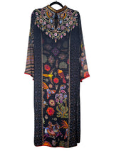 Vestido Estampado Seda