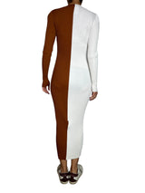 Vestido Tejido Bicolor