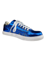 Zapatillas Azul Metallic Tachas