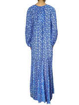 Vestido Largo Block Print