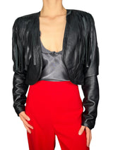 Chaqueta Cuero Flecos