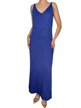 Vestido Tejido Fibras Metalizadas