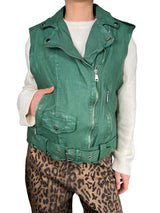 Chaqueta Cuero Sin Mangas PLUS SIZE