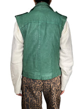 Chaqueta Cuero Sin Mangas PLUS SIZE