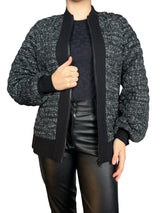 Chaqueta Jaspeada Fibras Metalizadas