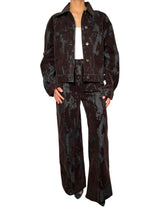 Jeans Wide Leg Devoré