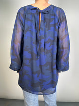 Blusa Mangas Traslucida