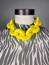 Collar Cadenas Amarillo