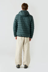 Parka Verde Oscuro con Capucha - Sin Batería