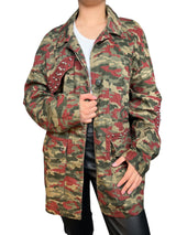 Chaqueta Camuflaje Con Tachas