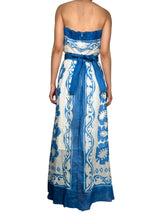 Vestido Strapless Ramio