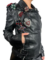 Chaqueta Ecocuero Lentejuelas