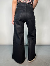 Pantalón Palazzo Satin Blue Black