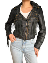 Chaqueta Cuero Tachas