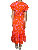 Vestido Naranjo Estampado