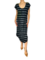 Vestido aplicaciones doradas