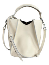 Bandolera Cuero Crema