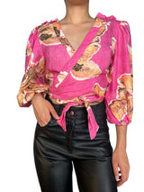 Blusa Wrap Francisca Larrain x Basement
