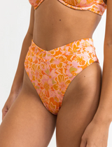 Bottom Evangeline Floral V Front Hi Waist