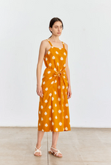 Vestido Pareo Tirantes Algodón Ikat