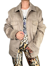 Chaqueta Efecto Gamuza