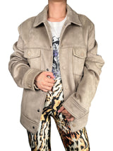Chaqueta Efecto Gamuza