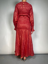 Vestido Fruncido Lurex