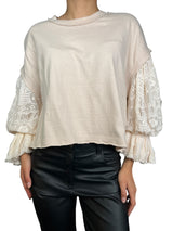 Polerón Mangas Encajes