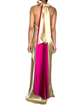 Vestido Dorado Satinado