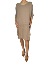Vestido Tina Camel Oversize