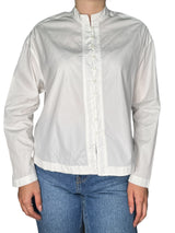 Blusa Blanca Cuello Redondo