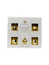 Set 6 Place Card Gold