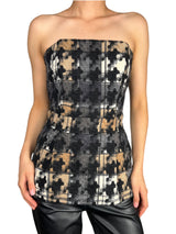 Top Strapless Tweed