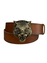 Cinturón Feline Buckle Calfskin Leather
