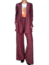 Set Morado Fibras Metalizadas