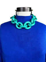 Collar Eslabón Turquesa