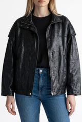Chaqueta Oversize Cuero