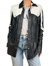Chaqueta Cuero Flecos