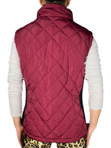 Chaqueta Acolchada con paneles de punto