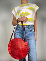 Cartera Cuero Redonda