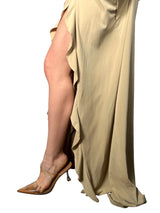 Vestido Maxi Halter Ruffle