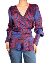 Blusa Viscosa Wrap
