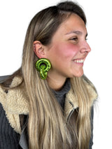 Aros Verde Metallic Mini