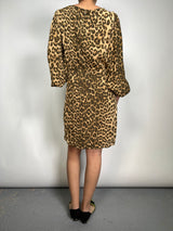Vestido Animal Print Viscosa