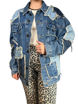 Chaqueta Patchwork Oversize Denim