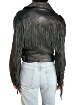 Chaqueta Cuero Tachas