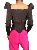 Sweater Lurex Detalle Encajes