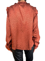 Blusa satinada botones