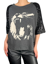 Polera Tigre Lentejuelas