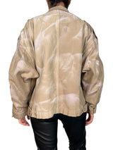 Chaqueta Beige Estampada